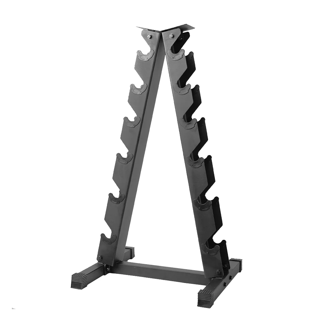 5-30LBS URETHANE ROUND DUMBBELL SET WITH STAND - Image 4