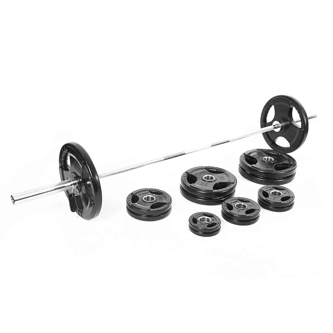 Mega Fitness - Rubber Olympic 300lbs Plate Set - Image 7