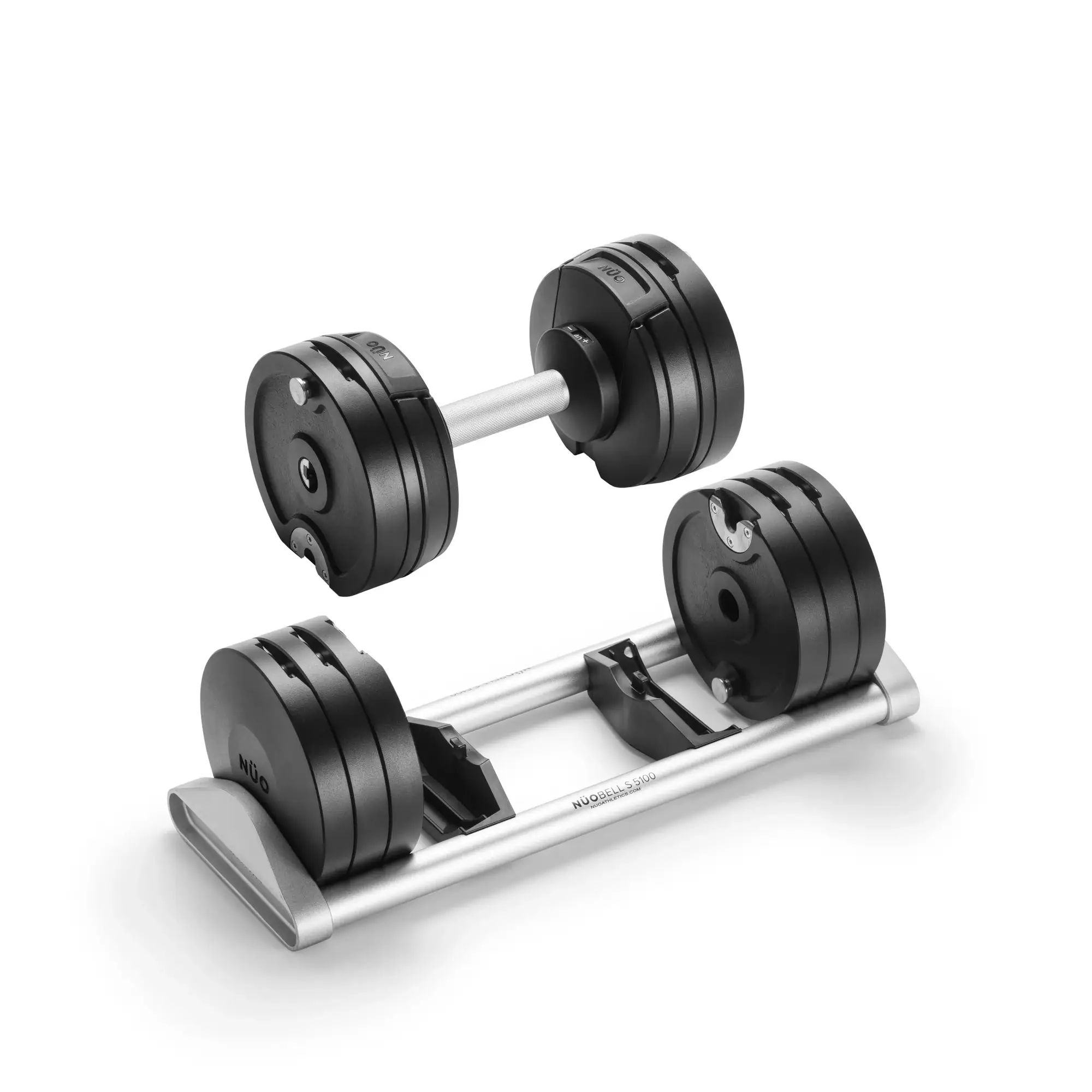 NUOBELL S 5100 Silver - Adjustable Dumbbell Pair - Image 11