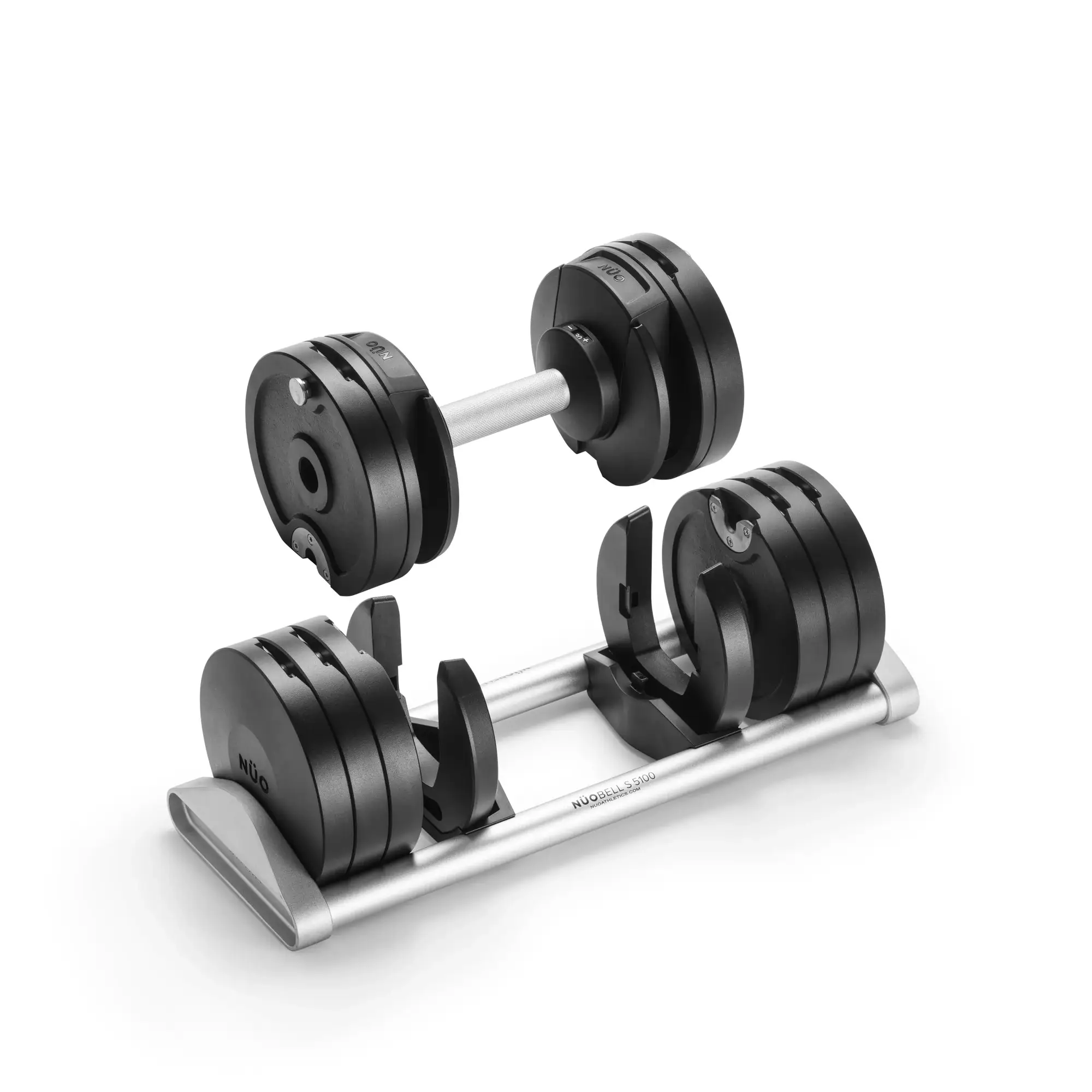NUOBELL S 5100 Silver - Adjustable Dumbbell Pair - Image 12
