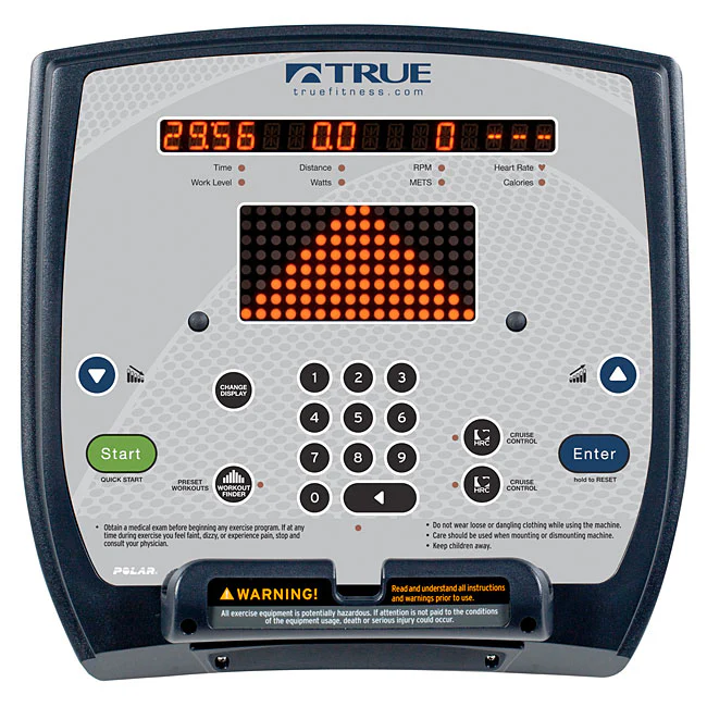 TRUE Fitness ES700 Recumbent Bike - EmergeLED - Image 3