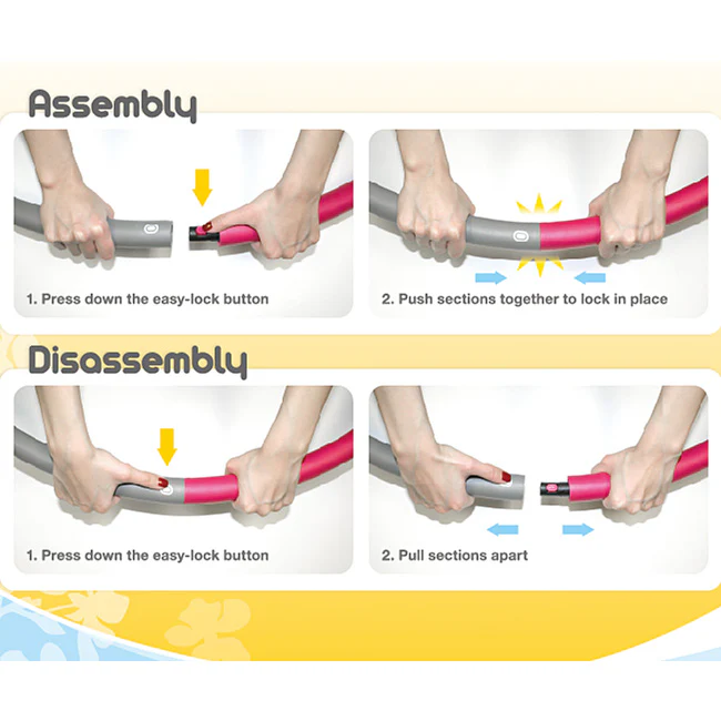 Jasmine Fitness Weighted 1.1kg  Hula Hoop - Image 4